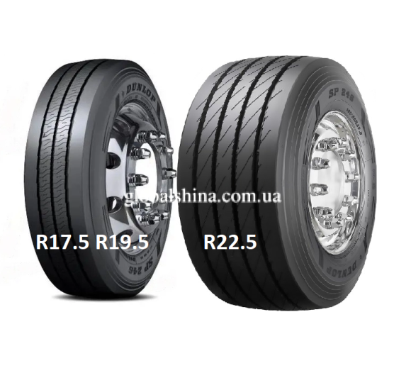 Dunlop SP 246 (прицепная) 245/70 R17.5 146J/143F